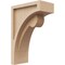 Ekena Millwork 4"W x 8"D x 12"H Classic Viola Rough Cedar Woodgrain TimberThane Corbel, Primed Tan CORUR04X08X12VIORCPR - alternate 1